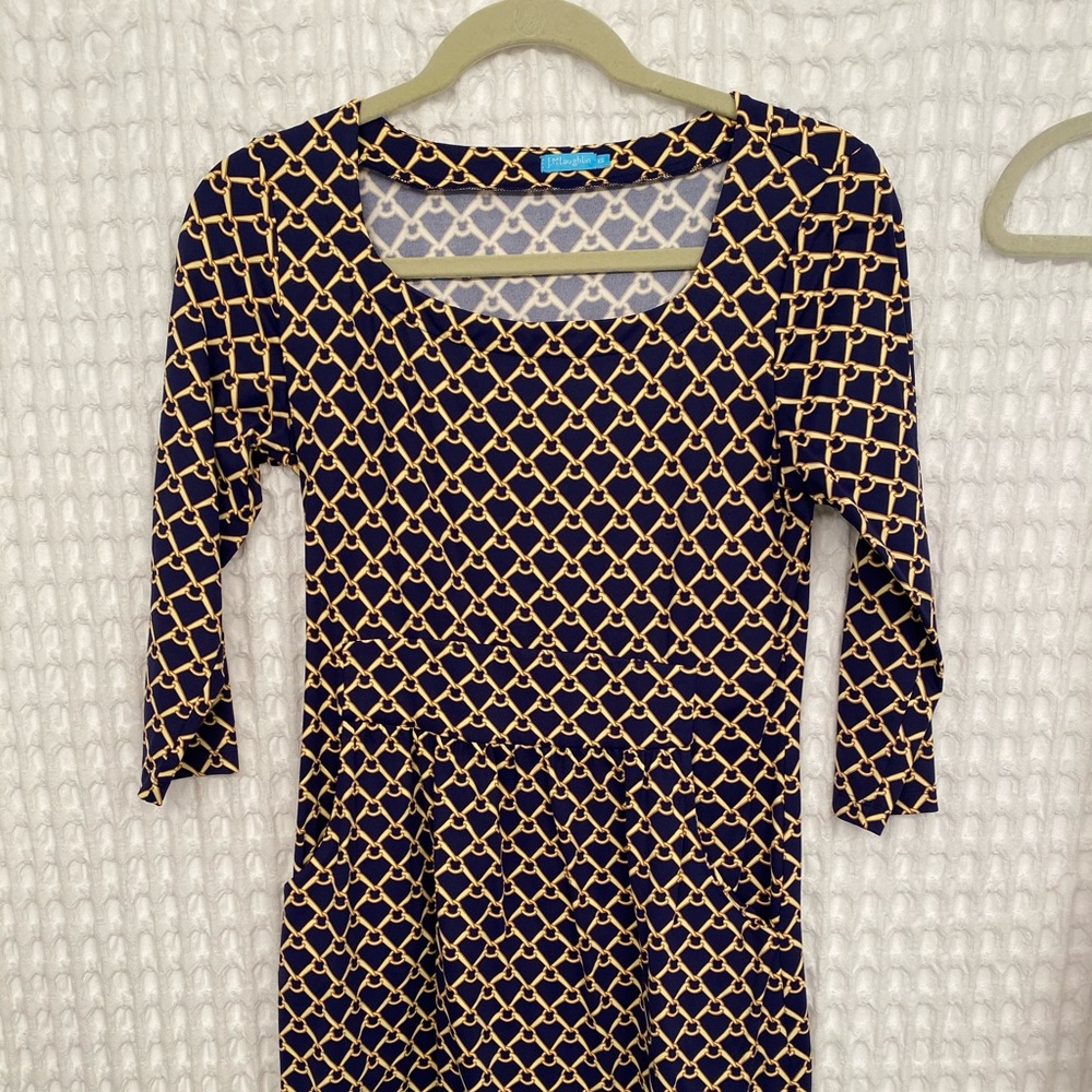 j mclaughlin navy chain dress